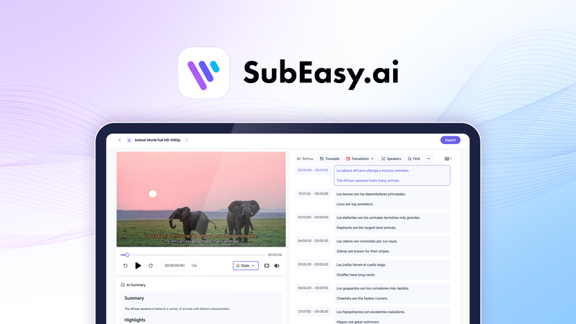 Subeasy.Ai Lifetime Deal Review - Transcribe Videos in 100+ Languages