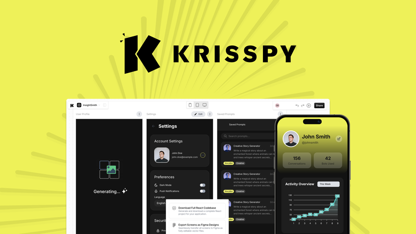 Krisspy Lifetime Deal Review - Turn Ideas into Production-Ready Designs | Appsumo
